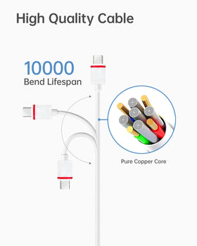 Naubluvo durable outdoor-grade cable withstands weather and routine plugging