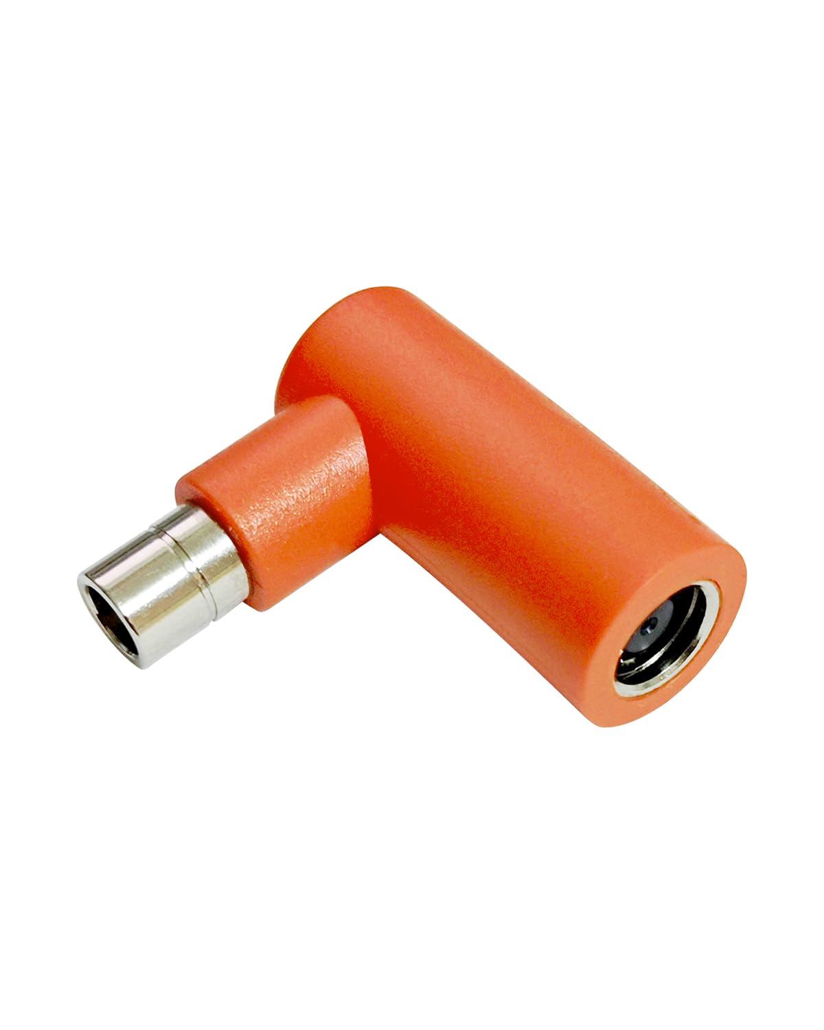 Naubluvo DC7909-8020 adapter with 90-degree angle for space-saving setups.