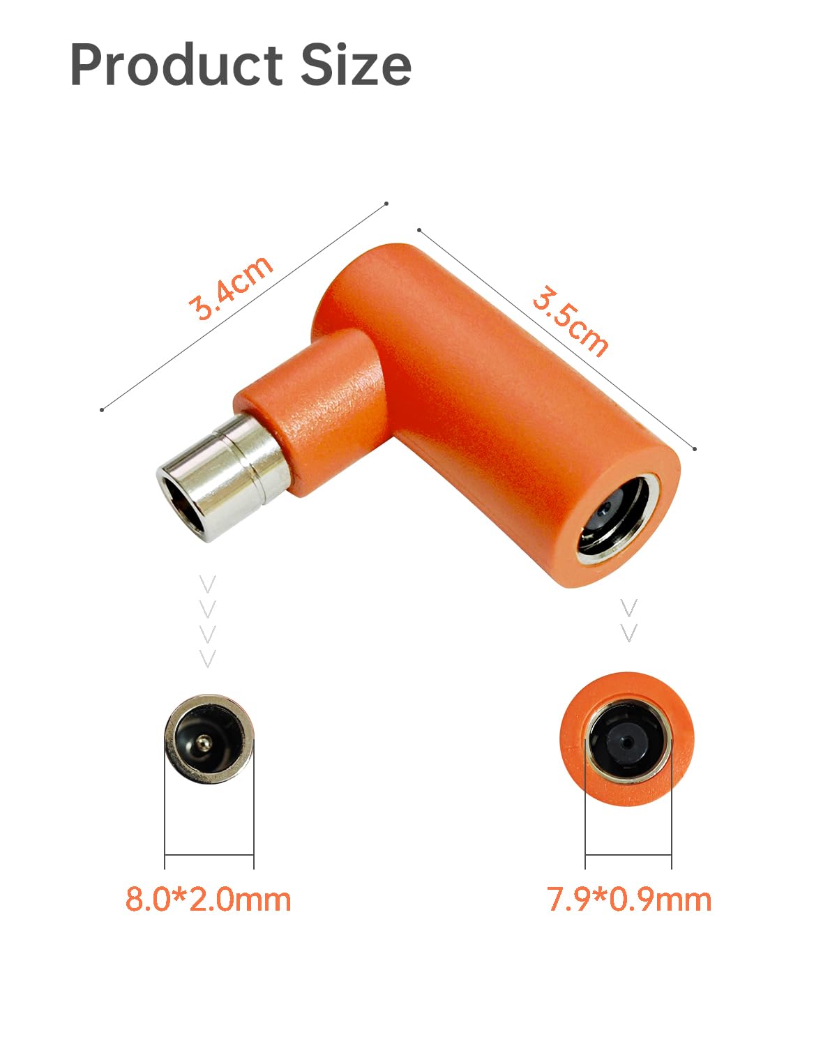 Naubluvo right-angle connector in use reducing cable strain.