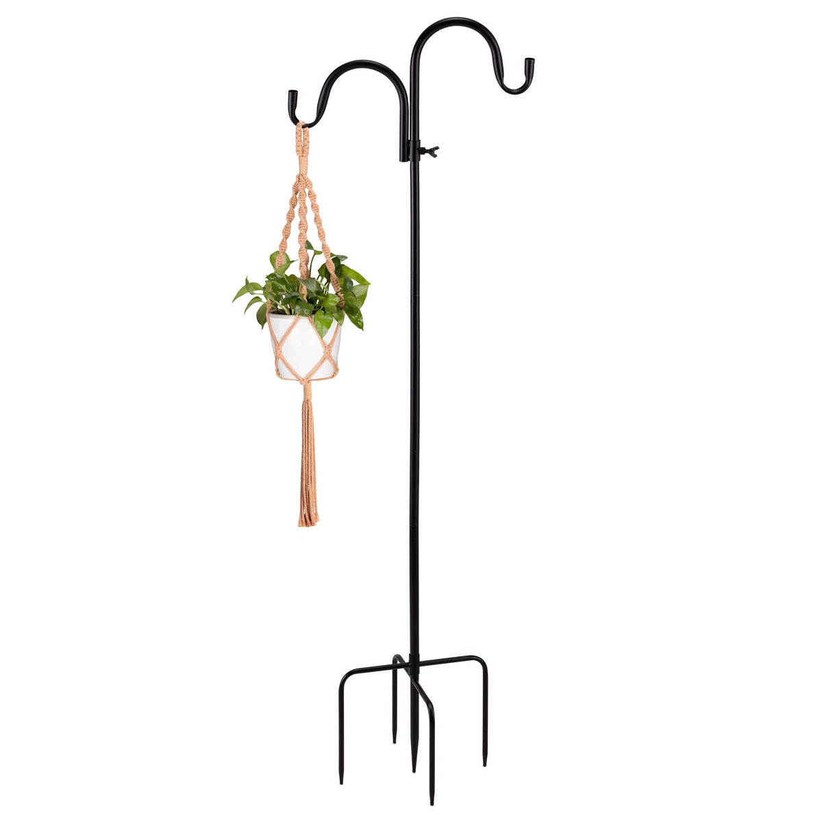 Navaris garden hanger stand ideal for lanterns or wreaths.