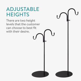 Navaris versatile shepherd hook for birds, plants, and decor.