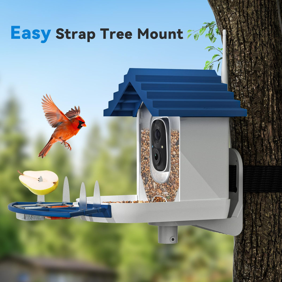NAVFS solar-ready bracket connection supports solar panel add-on to extend runtime.