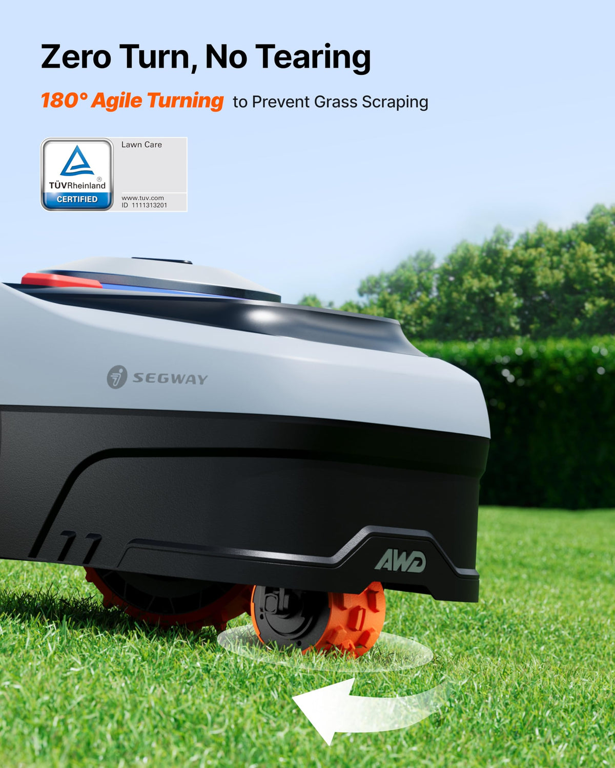 NAVIMOW i206 AWD auto mapping with RTK and Vision for precise zones