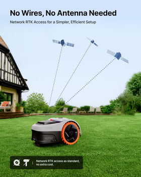 NAVIMOW i206 AWD on demand drive conserving energy during mowing