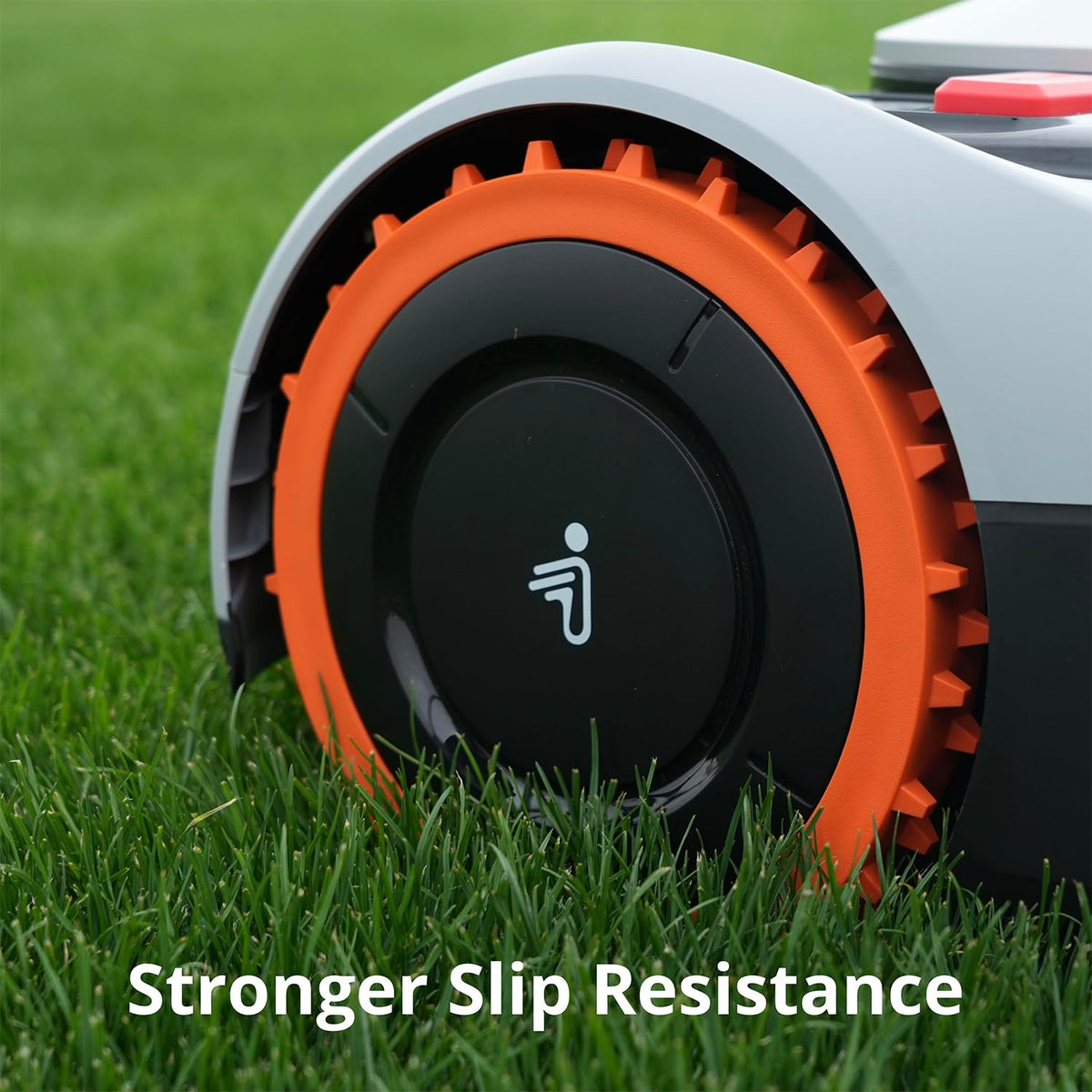 NAVIMOW wet terrain grip aids mowing on damp lawns