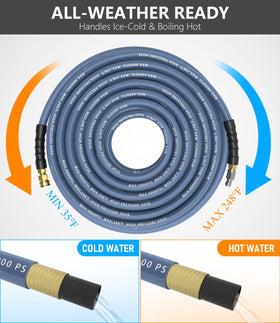NAVOHEVEN hose visual highlight of 4800 PSI capability