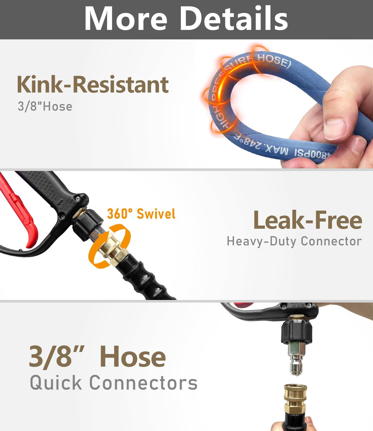 NAVOHEVEN flexible and durable hose under pressure