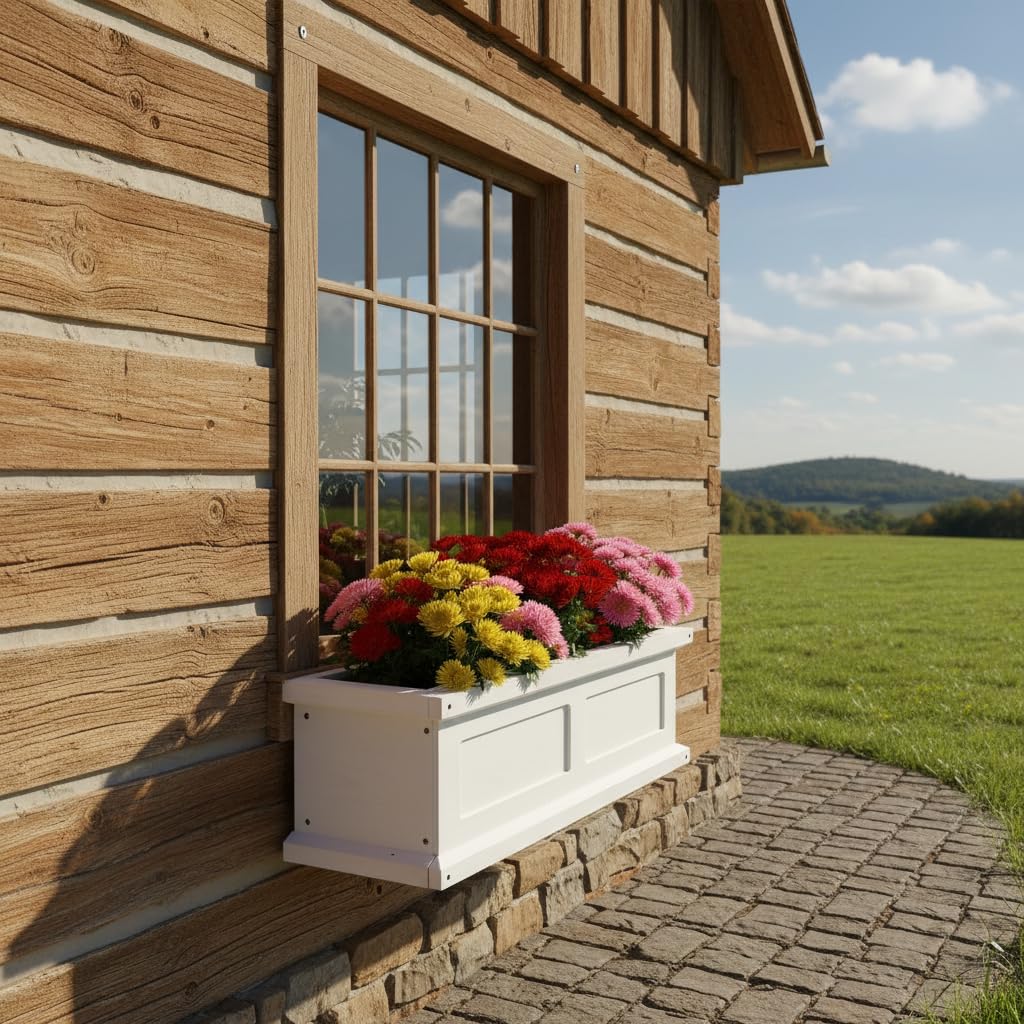 NAVREX outdoor planter secured to rails or sills for balcony styling