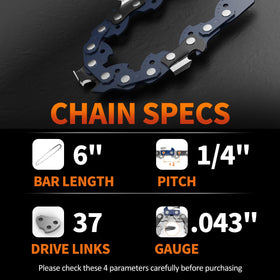 NAWIN 37 drive links 6-inch chain shows broad compatibility with many brands.