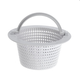 Nayciiy 6-inch skimmer basket top view catches leaves for cleaner pool water.