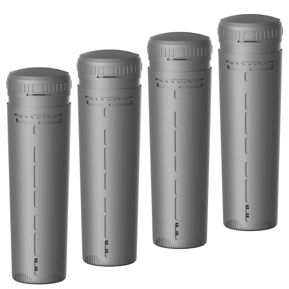 Nayoku hot-tub inline cartridge four-pack ready for replacement and maintenance.