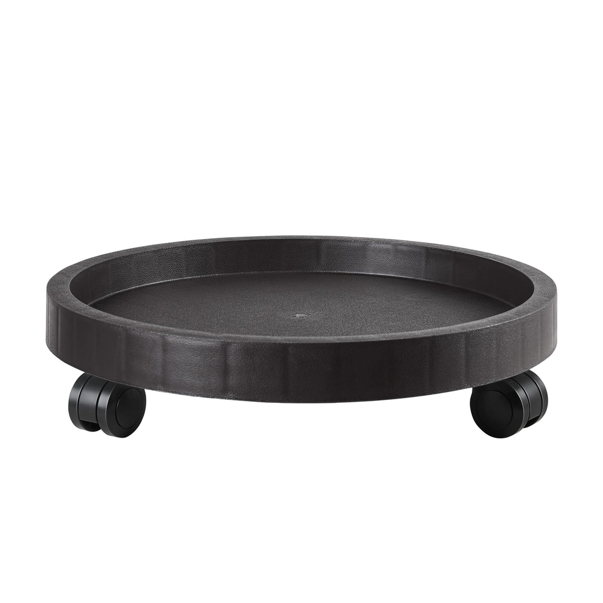 NAZKAEN 15.5 inch planter caddy with rolling wheels for easy indoor-outdoor mobility.