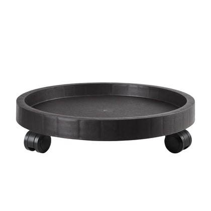 NAZKAEN 15.5 inch planter caddy with rolling wheels for easy indoor-outdoor mobility.