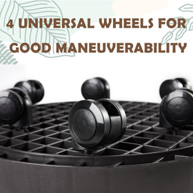 Nazkaen durable plant dolly with casters keeps pots steady and easy to reposition.