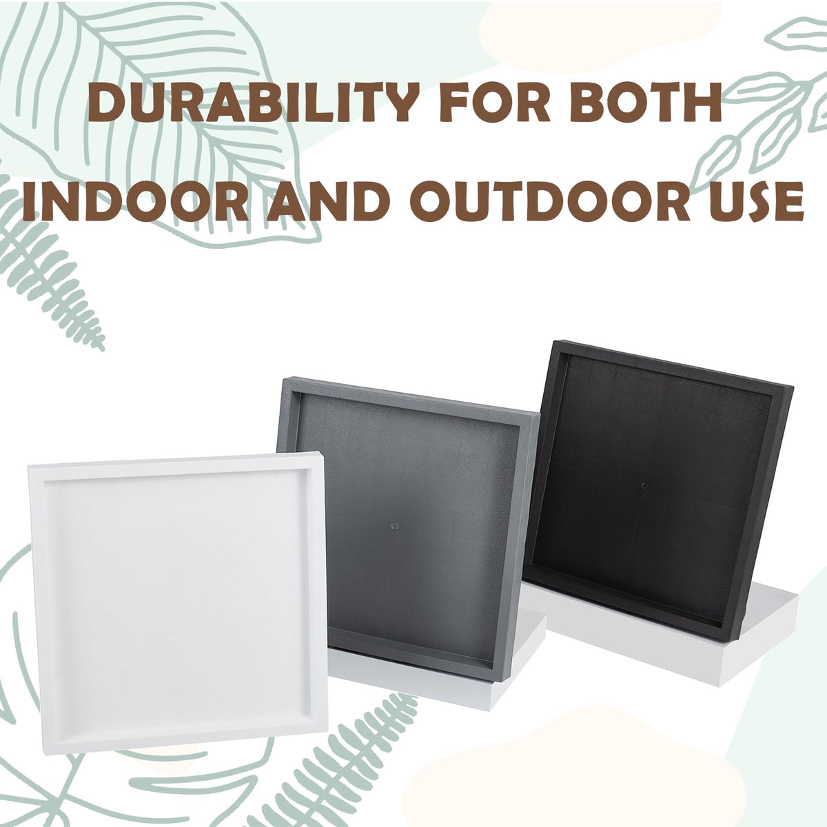 Heavy-duty weight capacity ensures stability for large planters