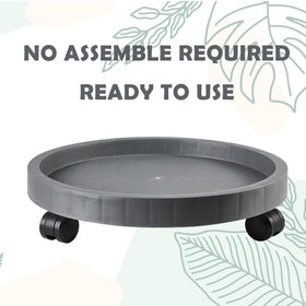 NAZKAEN heavy-duty wheeled stand supports large pots with smooth movement