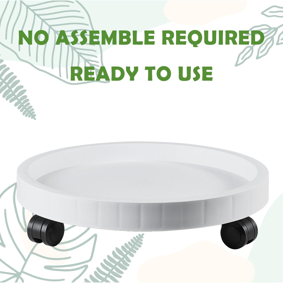 NAZKAEN heavy-duty wheeled stand supports large pots on any surface