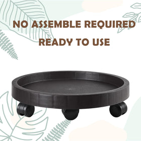 NAZKAEN heavy-duty wheeled stand supports heavy pots with smooth movement