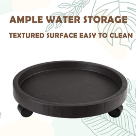 NAZKAEN round coaster base ensures smooth movement and protects floors.