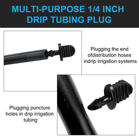Nbbiww easy-install end cap demonstrates tool-free sealing in a drip system.