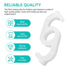 Nbbiww Dolphin Supreme clip replacement maintains filtration efficiency and quick on-site repair.