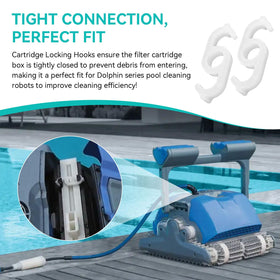 Nbbiww two-pack locking hooks simplify maintenance with durable underwater use.