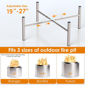 NBPLUS sturdy stand resists heat and outdoor weather exposure on decks or lawns.