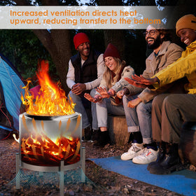 NBPLUS stainless steel frame with four legs delivers durable, rock-free support.