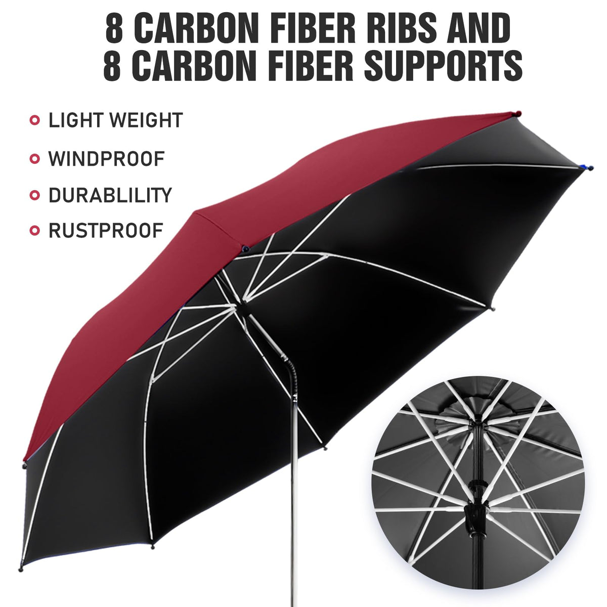 NBtoUS garnet red canopy adds vibrant shade for outdoor adventures.