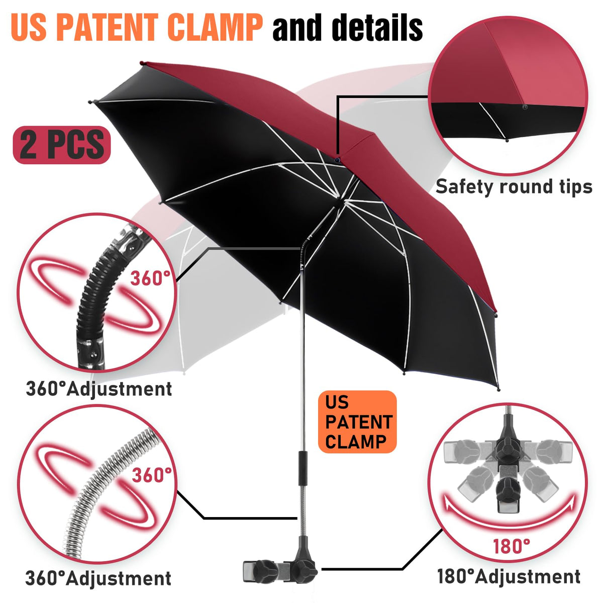 NBtoUS UPF50+ sun shade umbrella protects skin during outdoor picnics.