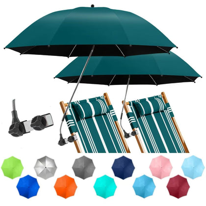 NBtoUS 2-pack chair umbrella with clamp for portable outdoor shade.