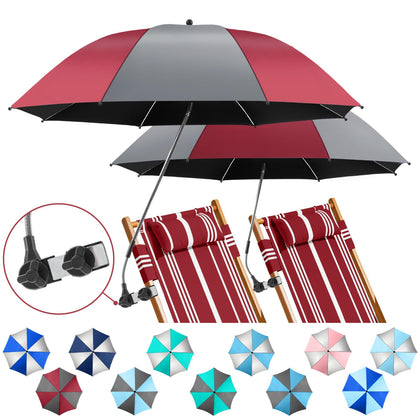 NBtoUS 2-pack chair beach umbrella clamp assembly for quick shade