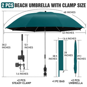 NBtoUS carbon fiber ribs keep umbrella strong yet lightweight.