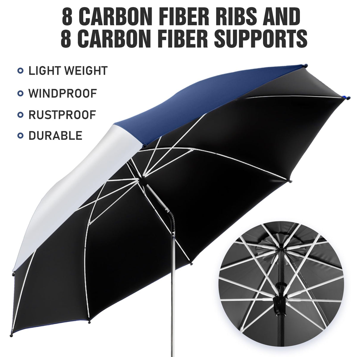 NBtoUS compact travel design umbrella ready for beach trips and patio use.