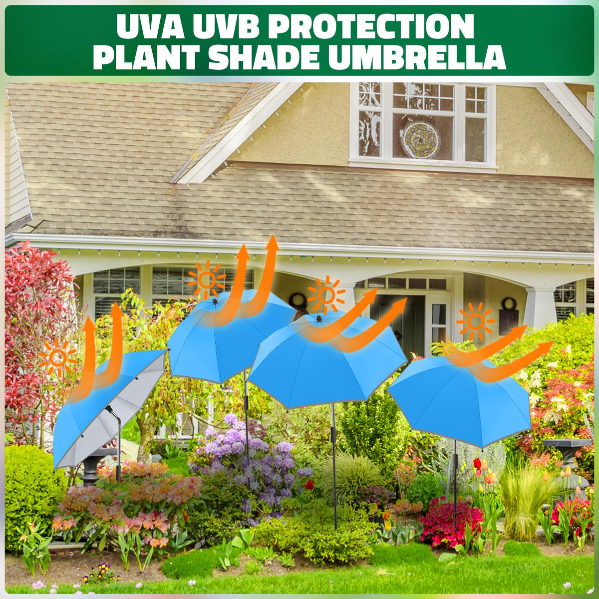 NBtoUS plant umbrella fabric blocks harsh sun with UV protection.
