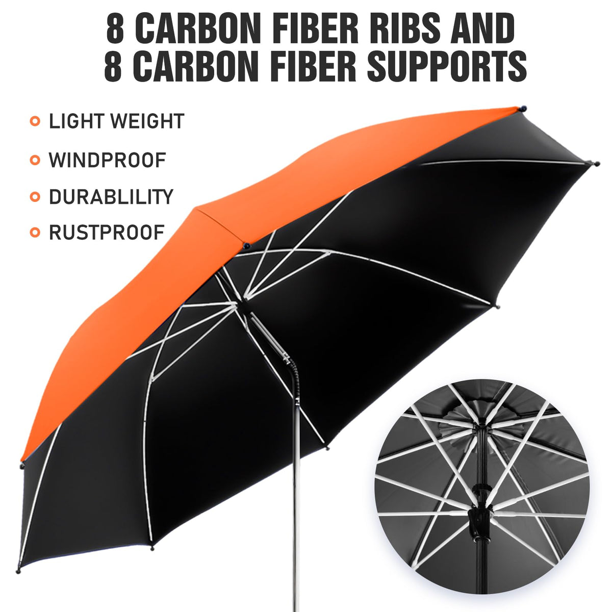 NBtoUS portable two-pack umbrella set ideal for beach, patio, or camping trips.