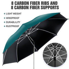 NBtoUS travel-friendly beach umbrella fits in car or bag.