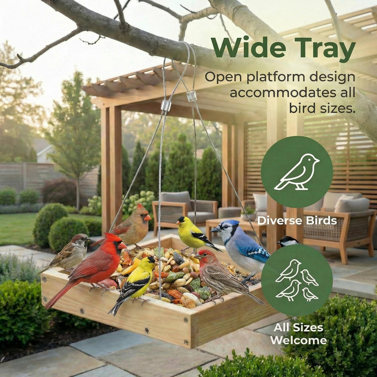 nclongshengsheng versatile yard feeder for patios decks and gardens
