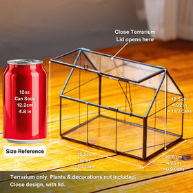 NCYP mini terrarium on shelf adds a modern touch.
