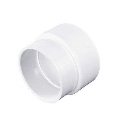 NDS 3P12 PVC increaser reducer adapter illustrating 3-to-4 inch transition for DWV systems