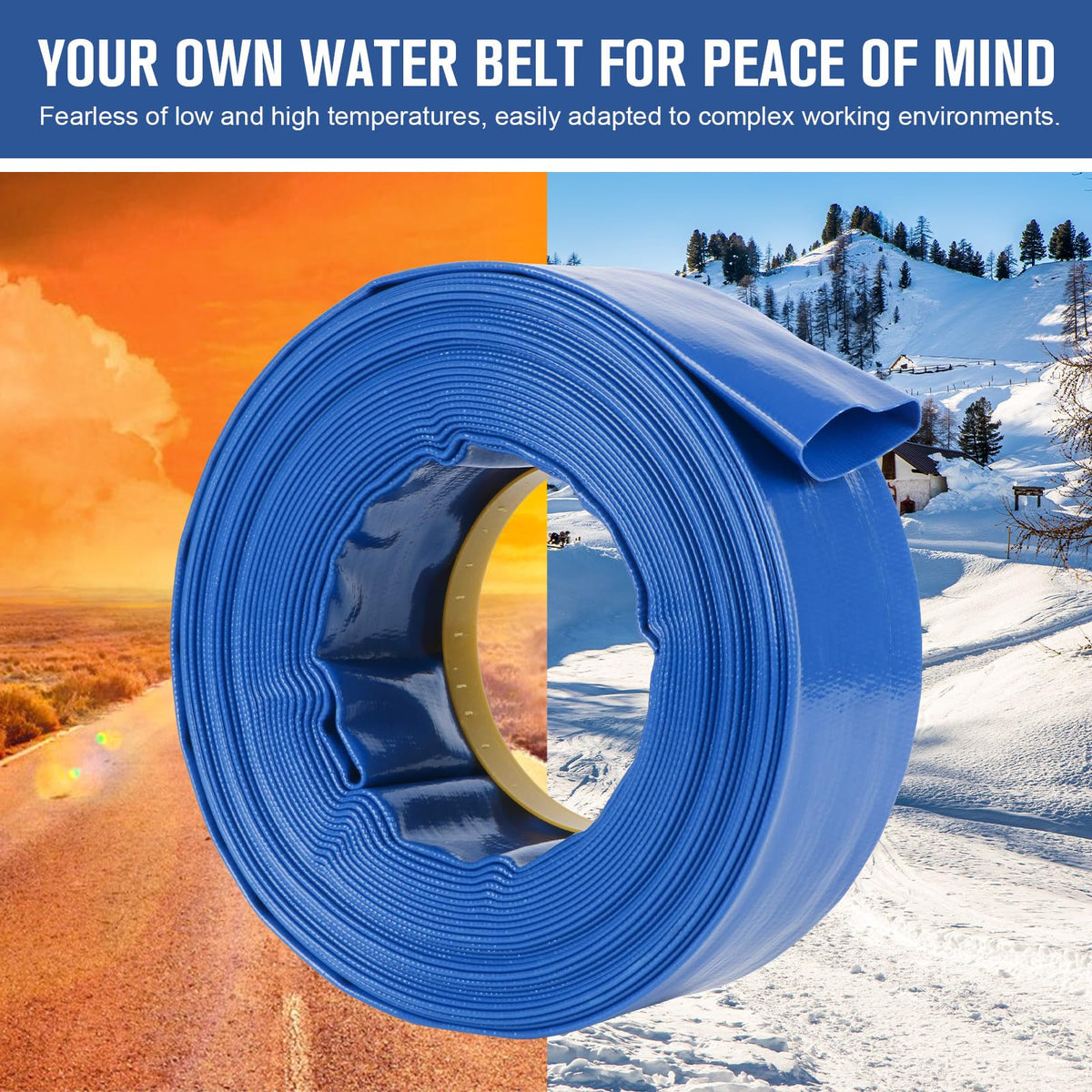 NEAGLORY weather-resistant backwash hose for inground and above-ground pools