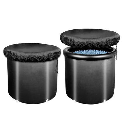 NEAMVCT ice tub cover 32x32 shields cold bath from rain and debris.