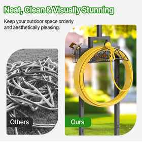 neatevday 80-inch tall hose holder offers stable support in the yard