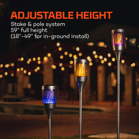 NEBO Solar Torch Zapper in action zapping insects around the yard