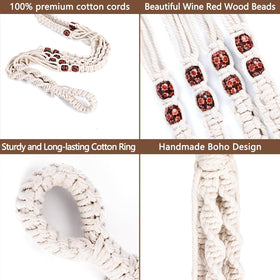 Necamocu crafted boho-chic detail enhances home decor with handmade knots.