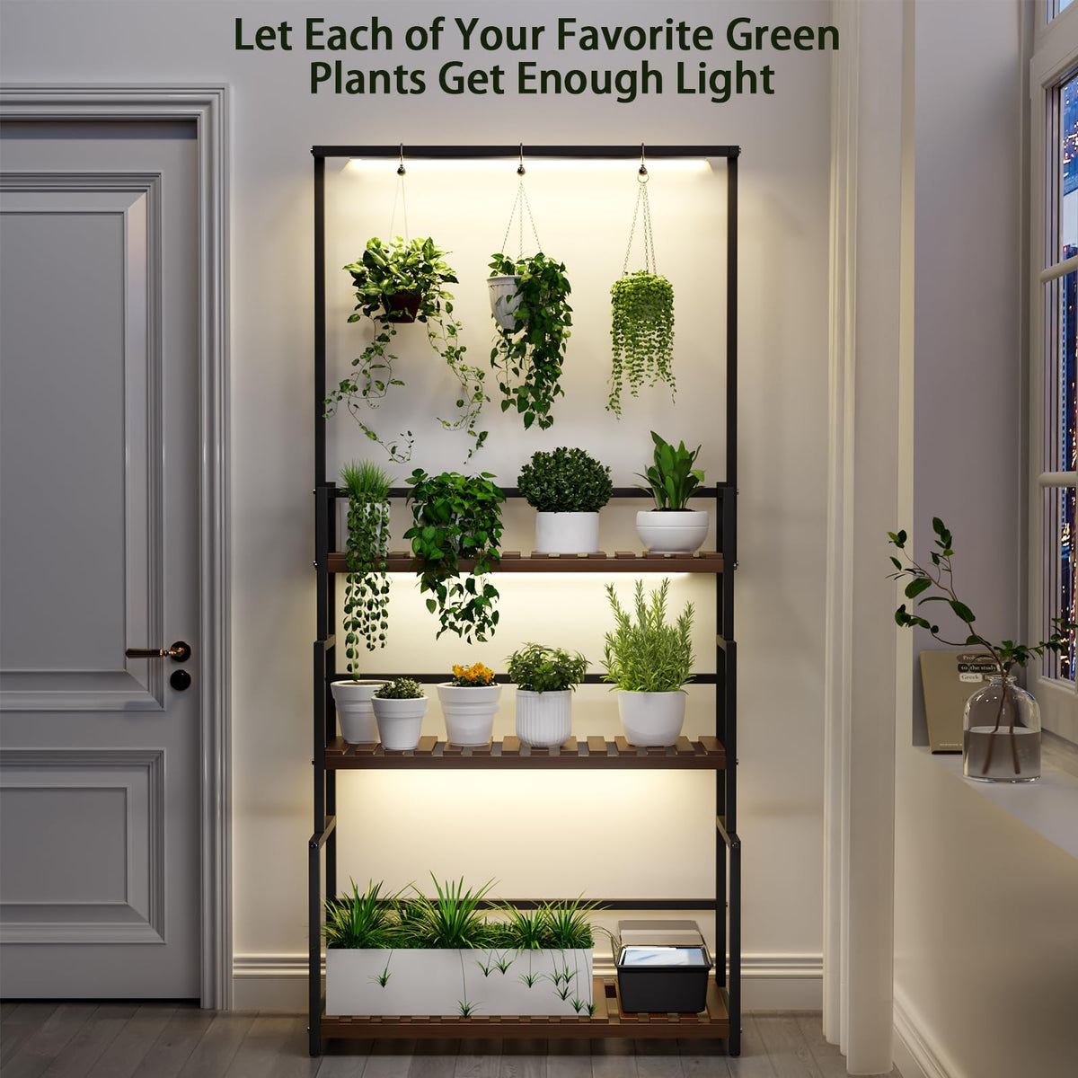 Nedechom sturdy stand supports up to 45 pounds per tier