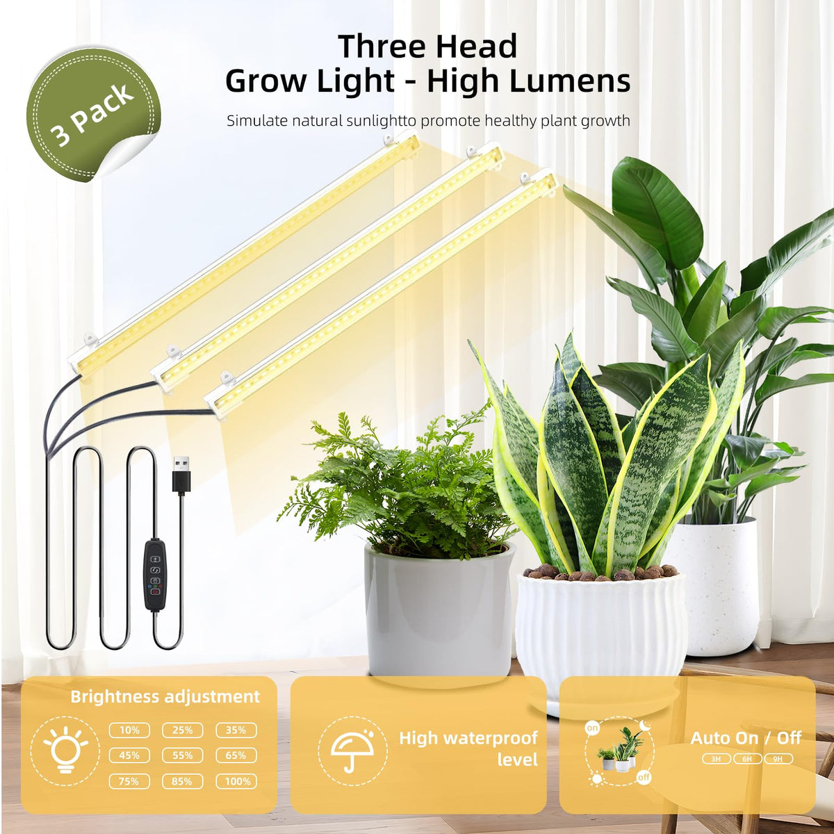 Nedechom pine wood and iron frame offer durable indoor plant support