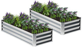 Nedenyou 2-pack galvanized raised bed ready for quick assembly