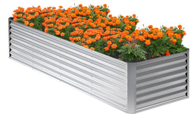 Nedenyou galvanized raised bed assembly view for easy outdoor planting