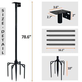NEECONG five-prongs base delivers reliable outdoor support